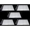 docsmagic.de 5 x 100 Double Mat White Card Sleeves Standard Size 66 x 91 - Bianco - Bustine - PKM MTG