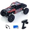wheelfun LDRC Ld18499 1/18 2,4G RC Auto da Scalata 4 * 4 Telecomandata Veicolo 280 Motore Spazzolato Esc Pronto all'Uso Batteria Servo USB Carica Modello per Hobby da Adulti (Rosso)