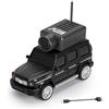 GoolRC WLtoys 6406 - Mini auto radiocomandata, 2,4 GHz, scala 1:64, FPV, telecomando con fotocamera 720P, veicolo di controllo APP con luci LED per adulti, senza telecomando (nero)