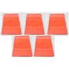 docsmagic.de 5 x 100 Mat Orange Card Sleeves Standard Size 66 x 91 - Bustine - PKM MTG