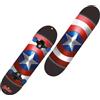 Mondo Toys - Skateboard Capitan America - ruote PVC - 9 strati board - 80 x 20 - 28099