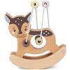 Bieco Fiocco per moto REH con bilanciere | Giocattolo motorio a partire da 1 anno | Simpatico labirinto gioco in design REH | Giocattolo per bambini in colori tenui | Giocattolo in legno per bambini |