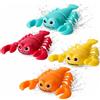 HOMAVEL Set di 4 piccoli animali marini galleggianti, decorazione cava in plastica per piscina, vasca da bagno, vasca idromassaggio e laghetto, regalo per adulti (aragoste)