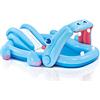 Intex Hippo Play Center with Built-in Slide for Ages 2+, 87 x 74 x 34, Blue by Intex
