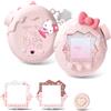 Kuitmor Sweetheart Chocolate - Custodia in silicone compatibile con Tamagotchi Paradise, custodia protettiva morbida con motivo a cuori caramellati, pelle antigraffio e antiurto, per dispositivo