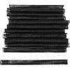 Xyntor Spiral Binding Coil 19mm | 170 Sheet Capacity for Standard/Letter Paper | 4:1 Pitch 48 Loop PVC Coils | 50 Pcs Expert Document Binding (Black)