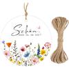 G2PLUS 50 PCS Etichette SCHÖN DASS DU DA BIST,5.5CM
