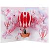REMOtech Biglietto pop-up 3D con mongolfiera Amore - romantico biglietto di auguri con palloncino a forma di cuore fluttuante & coppia, forte effetto 3D, realizzato a mano in carta di alta qualità