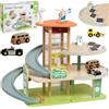 Classic World Garage Xl in Legno su 3 Livelli con Ascensore Eko Strefa