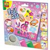 SES Creative - Foil Art-Fairyland friends - Kit fai da te per bambini - Diapositiva pellicola - Ricamo bambini - Quattro diversi tipi di pellicole - Dai 5 anni in su