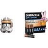 Star Wars Hasbro The Black Series, Casco elettronico Premium del Comandante Clone Cody, Articolo per Roleplay per Adulti + Duracell Optimum Confezione da 4 AAA