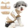 Zunea Maglioncino in pile per cani di piccola taglia con anello a D, caldo e morbido, invernale, cappotto con dolcevita, giacca, vestito per cuccioli, per freddo, per animali domestici, per femmine e