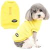Zunea Maglione in Pile per Cani di Piccola Taglia Invernale Caldo Maglione Giacca Cappotto Morbido Vestiti per Cuccioli Sfocati con Anello a D Pullover Abbigliamento per Gatti Chihuahua Giallo L