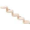 Happyyami Scaletta Decorativa Legno Per Criceti e Piccoli Animali Giocattolo Saliscendi Per Cani e Gatti Accessorio Per Pappagalli e Piccole Creature Per Gioco e Esercizio