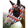 Harrison Howard Maschera antimosche per cavallo, con protezione UV, per cavallo e tribù (M, pannocchia)
