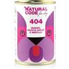 Generico Natural Code 404 Cibo Umido per Cani, Manzo Patate Dolci e Mirtilli, 400g, 6 Pezzi