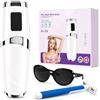 Mulbijeo Mulinello Luce Pulsata, IPL Con Temperatura Controllata, Epilatore Elettrico Donna, Per Viso, Ascelle e Corpo, Epilatore Luce Pulsata, Con Modo Manuale e Automatico, Kit Ceretta, Bianco perla