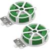 Daleweo 100 m Filo di Ferro Plastificato, Filo per Legare Pomodori, Giardini, Fiori e Piante Rampicanti, Flessibili Legatura Pomodori con Taglierino per Una Facile Maneggevolezza (Verde)