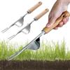 BAOSROY Diserbatrice Manuale,Attrezzi per Diserbo Manuale,Estirpatore Erbacce Giardino,Estrattore Manuale Acciaio,Erbacce Rimozione Attrezzo,Estrattore Radici,Strumento Manuale Giardino,per Scavare,Estirpare