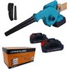 FENIX HOME Soffiatore a Batteria, Soffiatore Elettrico Dotato di Doppia Batteria, Soffiatore Foglie, Manutenzione Giardino, Leggero per Prato, Patio, Soffiare Foglie e Polvere
