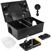 Petigi Bait Station Rat Set Bait Box Box Garden Mouse Trap Topi con Snap Trap Rat Bait Box Rat Bait Station Rat Trap Child Pet Safe Petigi