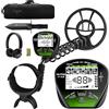 DR.ÖTEK Metal Detector per Adulti Professionali, Leggero Rilevatore, Modalità Pinpoint e di Memoria Esclusiva, Maggiore Precisione, Bobina Impermeabile IP68 (Metal Detector Kit MTXR Verde)