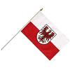 Flaggenfritze STOCK Bandiera/Stock Bandiera Italia alto Adige + GRATIS Sticker, bandiera fritze®, Stockflagge 30 x 45 cm