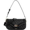 GUESS borsa a tracolla Dea Flap Shoulder Bag Coal Logo grigio scuro