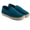 ABARCA Espadrillas Uomo Mocassini Casual Estate in Pelle e Iuta Scarpe Artigianali, ACQUAMARINA, 43 EU