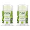 Deo Naturals Deodorante ipoallergenico naturale con Aloe Vera Deo Naturals 100 g con allume di Rocca, senza parabeni e SLS (Confezione da 2)