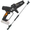 Worx WG326E.9 - Potatore manuale a batteria + asta di prolunga 125cm - SENZA BATTERIE E CARICABATTERIE