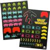 Mad Monkey Magneti Space Invaders - 80 magneti decorativi retrò per il frigorifero, l'ufficio o la lavagna magnetica - Accessori anni '80 - Un must per i nostalgici del retro