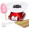 Stagecaptain Macchina per zucchero filato CFM-500 MKII, 500 Watt, per zucchero e caramelle dure, ciotola rimovibile, bordo alto, con cucchiaio dosatore e 30 bastoncini, per compleanni e feste, colore