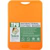 Gowkeey Tagliere Flessibile con scanalature per il succo,tagliere da cucina | Tagliere in TPU flessibile Antigraffio, senza BPA, Lavabile in lavastoviglie, Antiscivolo (arancione)