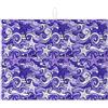 Generic Tappetino scolapiatti a forma di stella marina viola, per bancone della cucina, tappetino assorbente per scolapiatti con onde oceaniche, tappetino protettivo in microfibra per l'estate, 45 x 61 cm