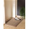 benuta Pure Zerbino Greta - grigio 40 x 60 cm - 100% sisal - rettangolare e in stile: bordatura, tinta unita, Natural Living, Scandi Living - facile da pulire per soggiorno, camera da letto, corridoio
