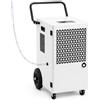 Megonia 120L/Giorno Deumidificatore Elettrico a Compressore: Deumidificatori Professionale con Pompa e Tubo di Scarico, Zona 300m²/600m³ Timer 24H, Controllo Dell'Umidità