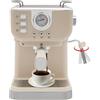 KAPIPALA Macchina per caffè espresso semiautomatica, 20 bar, con funzione montalatte 1,5 l, compatta per caffè espresso, 1050 W, piccola per moka latte caramel macchiato