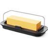 Pisol Portaburrro con coperchio per piano di lavoro e ripiano del frigorifero, contenitore ermetico per burro, portaburro con chiusura per burro della costa est/ovest, senza BPA, sicuro in microonde
