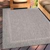 Teppium Tappeto da Esterno Impermeabile 300x400 (280x370 cm) Grigio - Tappeto Resistente alle Intemperie e Lavabile in Lavatrice - Tappeto per Campeggio, Giardino, Balcone, Terrazza