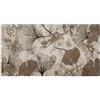 Floori Tappeto arredo Ginko antiscivolo con fantasia a foglie, stile moderno, per ambienti interni (Fango, 80x150 cm)