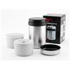 BERARDI Keen Sports Portavivande Thermos-Style, Argento, Acciaio Inossidabile, 750ml, con 2 Contenitori BPA-Free e Ciotola in Acciaio