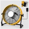 T-SUN Ventilatore da pavimento ricaricabile da 30,5 cm, compatibile con ventilatore a batteria Dewalt da 18 V/20 V con luce a LED, porta USB di tipo C, velocità continue, ventilatore industriale senza