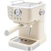 Qussse Macchina per caffè espresso 20 bar, macchina per caffè espresso con montalatte 1,5 l, mini macchina per caffè espresso per moka, latte, caramello macchiato, cappuccino
