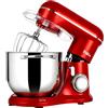 Kitchen in the box Fab by Kitchen in the box Impastatrice Planetaria, 8L Planetaria Professionale 2000W, 10 Velocità con Uncino Impastatore, Mescolatore e Frusta Sbattitrice (Rosso)