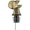 Orivin Aeratore per vino a forma di teschio, beccuccio versatore in lega 2 in 1, tappo versatore e tappo di conservazione per bottiglie di vino a forma di scheletro