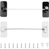 EUGENEKELLY 2Pz Blocca Finestre Per Bambini,Lucchetto Frigorifero, per Frigorifero, Armadio, Porta, Finestra, Serratura Adesiva con Chiave, Blocco di Sicurezza per Bambini con Adesivo Forte