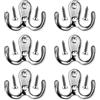 LAMXD 6 ganci vintage antichi a doppia porta, ganci decorativi da parete per cucina, camera da letto, bagno, ganci a vite per accappatoio e cappello con viti