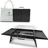 Charmline 47 x 34 cm Griglia a Carbone Portatile Pieghevole, Barbecue Carbonella Portatile Compatta per 3-5 Persone, Griglia BBQ per Campeggio, Picnic, Giardini e Feste in Spiaggia, Nero