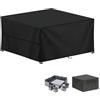 LAMUNI Coperture per Mobili da Giardino, 150x120x90cm Copertura Tavolo Esterno Telo Copertura per Giardino, Anti-UV Copridivano Esterno Impermeabile Telo Copri Divano da Giardino, Rettangolare